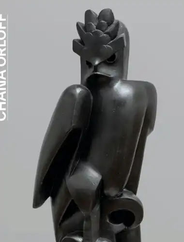 Sculptures of 20th-century conflict in the modernist Ateliers-musee Chana Orloff gallery in Paris.