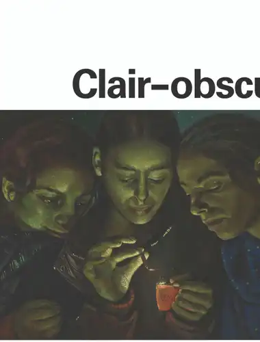 Hedendaagse kunstinstallatie Clair-Obscur in de Bourse de Commerce met dramatisch licht en schaduw in de Rotonde.